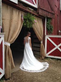 Sara Clark, now Griffith in front just before her wedding on June 25, 2016