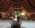 The bride walks the entire length of the barn loft to reach this
end of the barn.  Picture yourself coming down the aisle!  This is where your groom will be standing as you walk to meet him for your wedding at Hidden Valley.