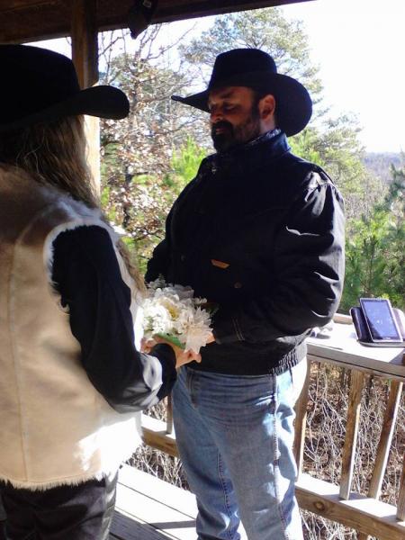 Be yourself and have the wedding you have been dreaming of - no fancy dress code needed!  This ceremony began and ended in a cowboy way, with songs sung and played by the groom on his guitar!  Talk about romantic!  The bride was in tears, and so were we.